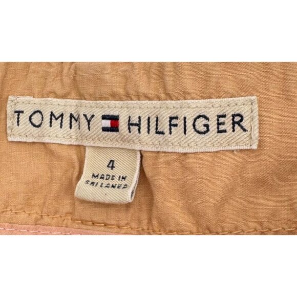 Tommy Hilfiger Women's Size 4 Tan Cargo Shorts y2k - Picture 2 of 5